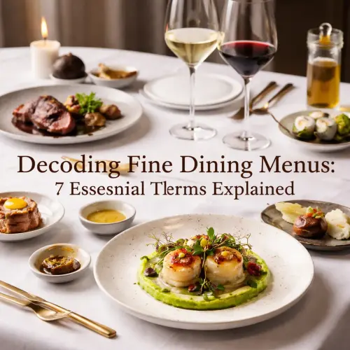 fine dining menu terms
