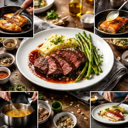 Main Course Protein cooking precision sauce work portion size