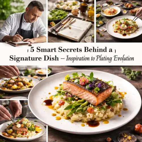 signature dish inspiration recipe development plating evolution