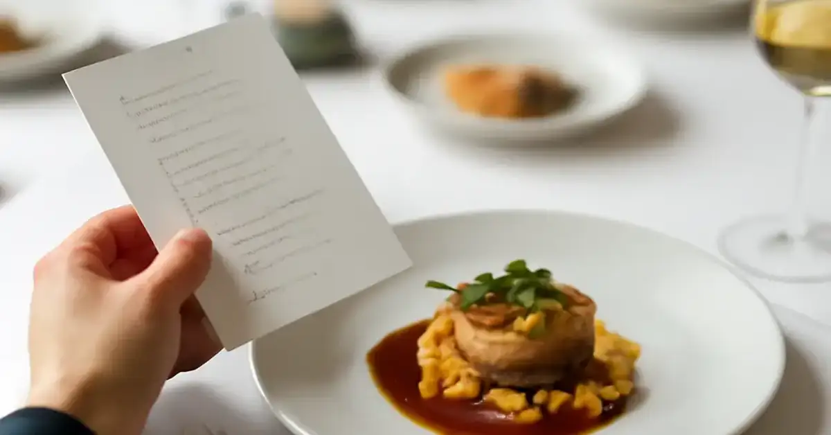 tasting menu length
