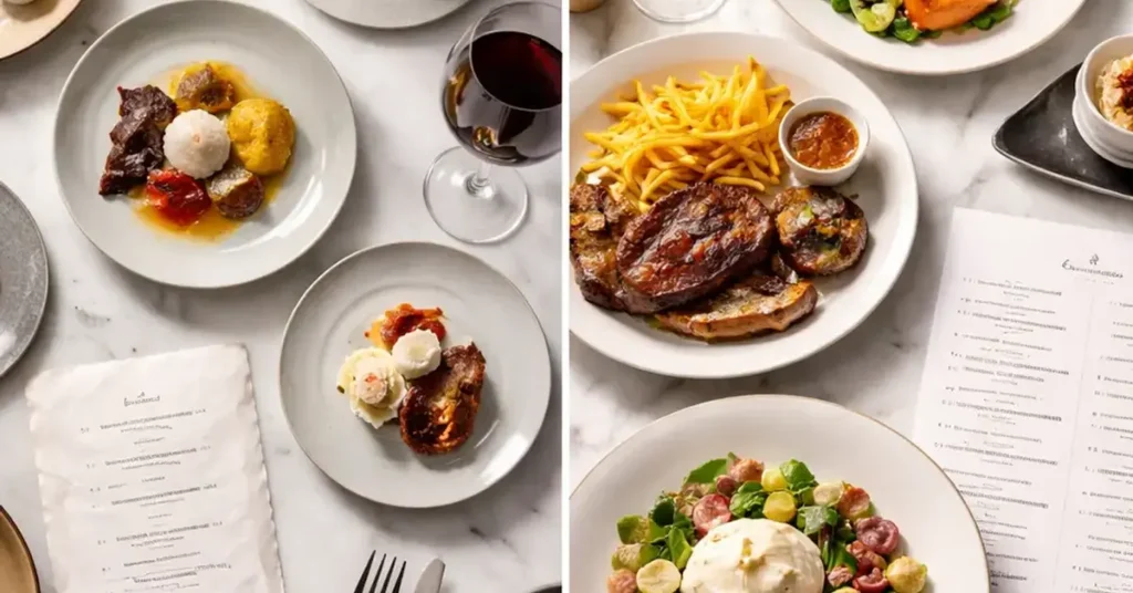 tasting menu vs à la carte, a la carte vs tasting menu, storytelling through course descriptions, menu philosophy