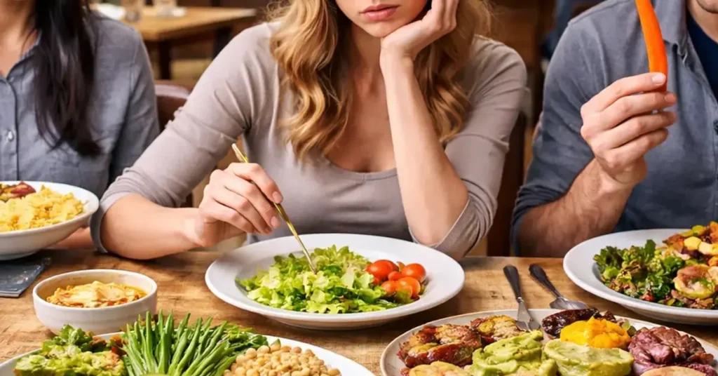 vegetarian menu, vegetarian restaurant review, non-meat menu options